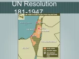 Histoire de la création d’Israël.